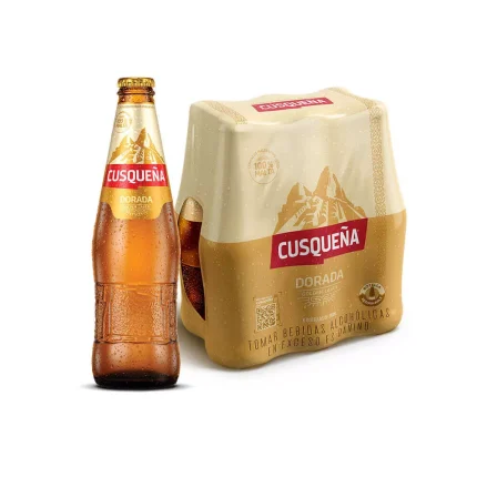 Cerveza CUSQUEÑA Dorada Botella 310ml Pack de 6 uni