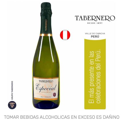Espumante TABERNERO Especial Semi Seco Botella 750ml