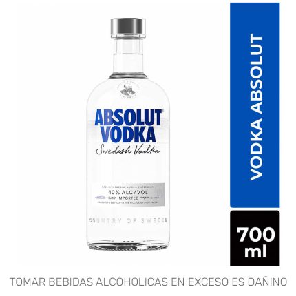 Vodka ABSOLUT Botella 700ml