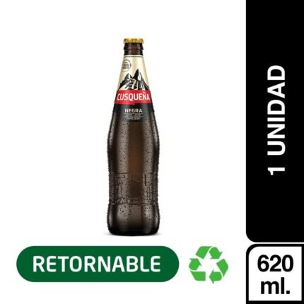 Cerveza CUSQUEÑA Negra Botella 620ml