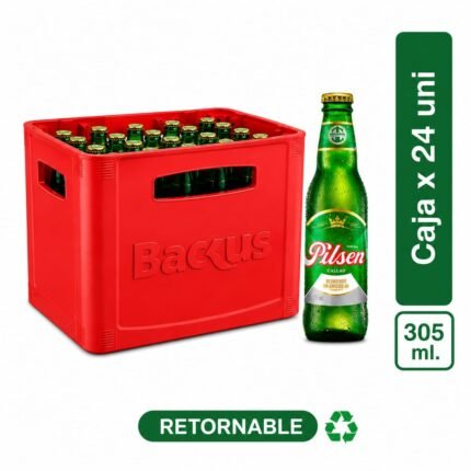 Cerveza PILSEN Callao Botella 305ml Caja 24 uni