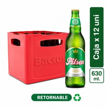 Cerveza PILSEN Callao Botella 630ml Caja 12 uni