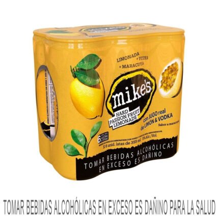 MIKE’S Hard Maracuyá Lata 355ml Pack 6 uni