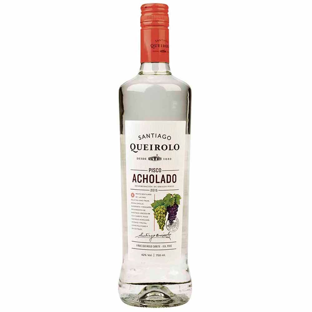 Pisco SANTIAGO QUEIROLO Acholado Botella 750ml Pisco SANTIAGO QUEIROLO Acholado Botella 750ml - Imagen 1