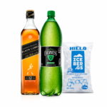 Combo, Whisky Black Label + Everves 1.5L + Hielo 1.5kg